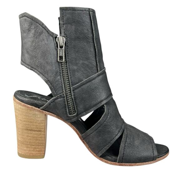 Free People Women’s Effie Grey Block Heel Sandal Size 36 US 6 - Picture 4 of 13